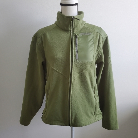 Vintage Spyder Full Zip Front Fleece Jacket Size Medium Vintage - Picture 1 of 14